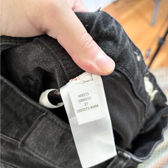 Madewell black wash curvy 90s straight jeans size 27 - Picture 8 of 8